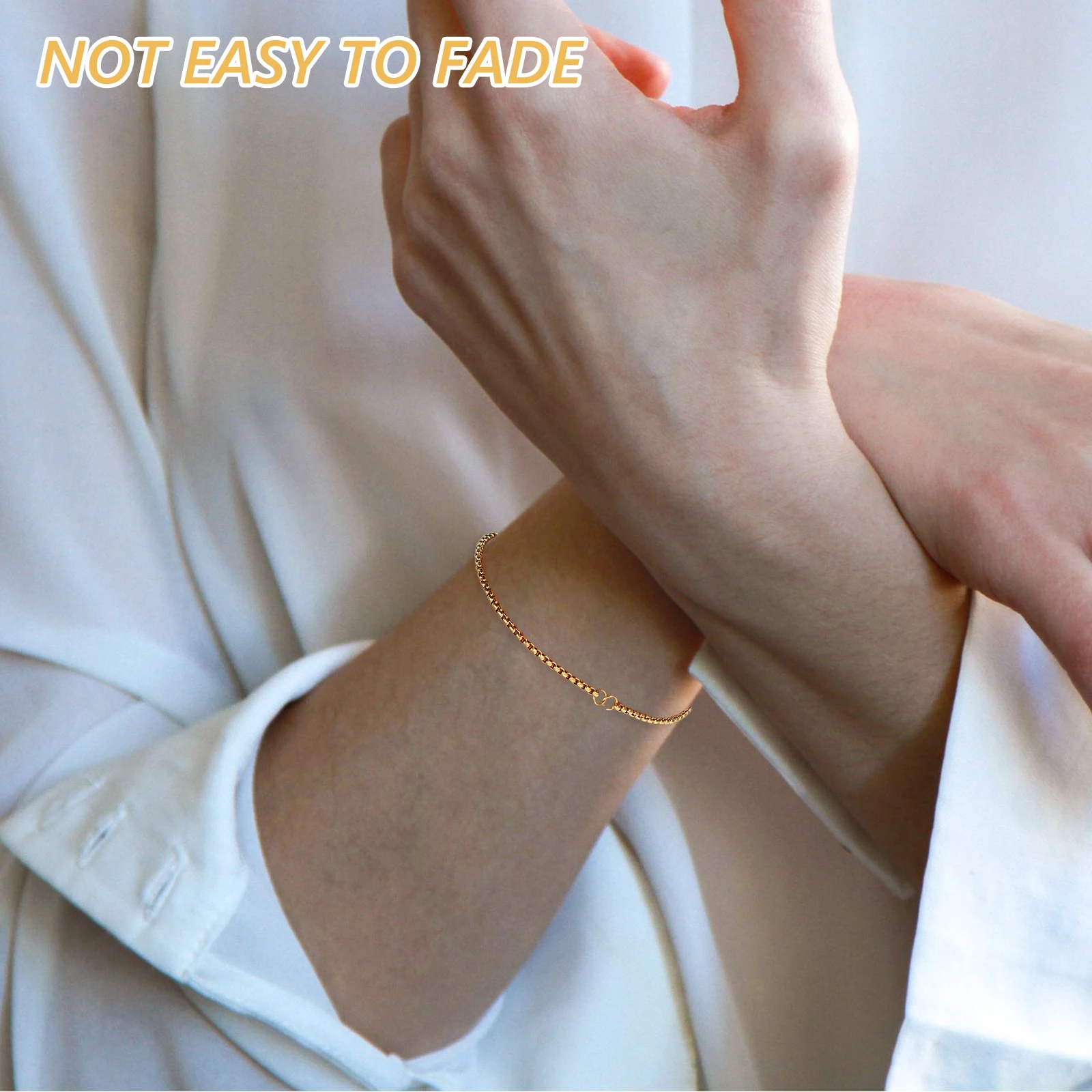 

3pcs Pearl Bracelet Connectors Adjustable Extenders Gilded Chains Stainless Steel Diy Jewelry Making Accessories