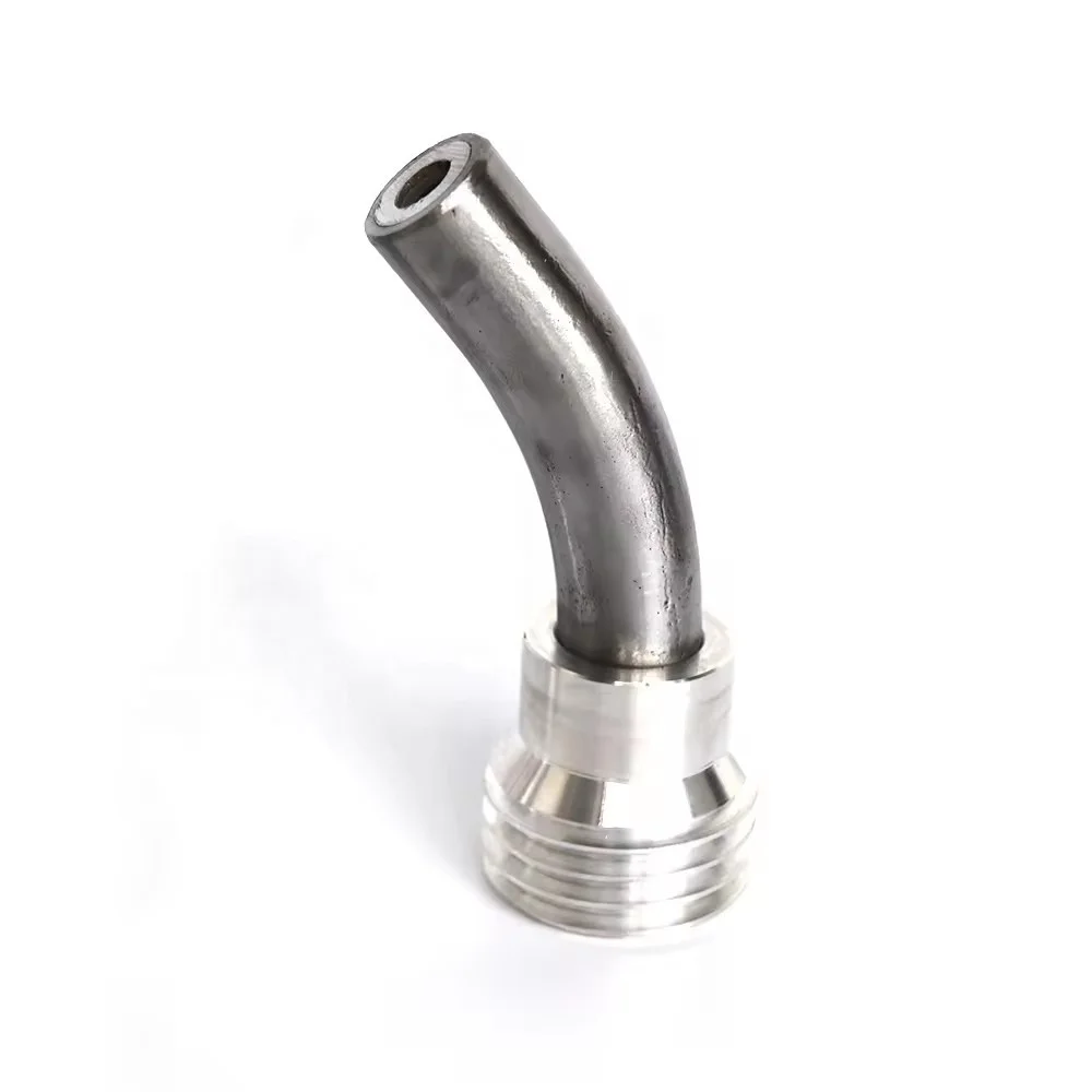 45 Degree Angle Nozzle With 50mm Coarse Thread Boron Carbide Banana Nozzles