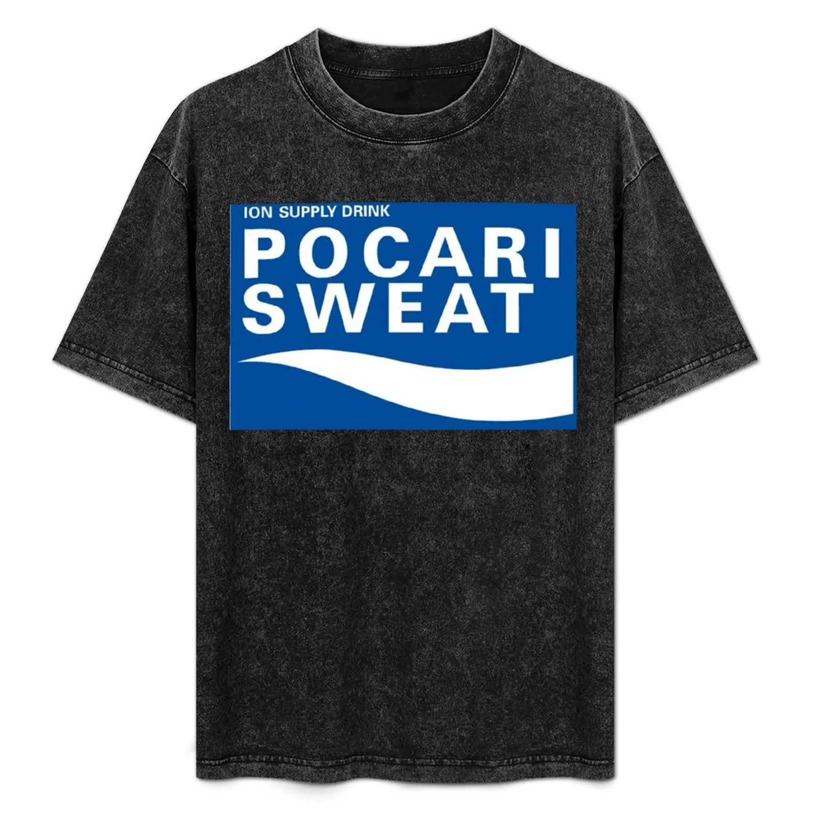 

Pocari Sweat T-Shirt street wear clothes heavyweights Man t-shirt workout shirts for men