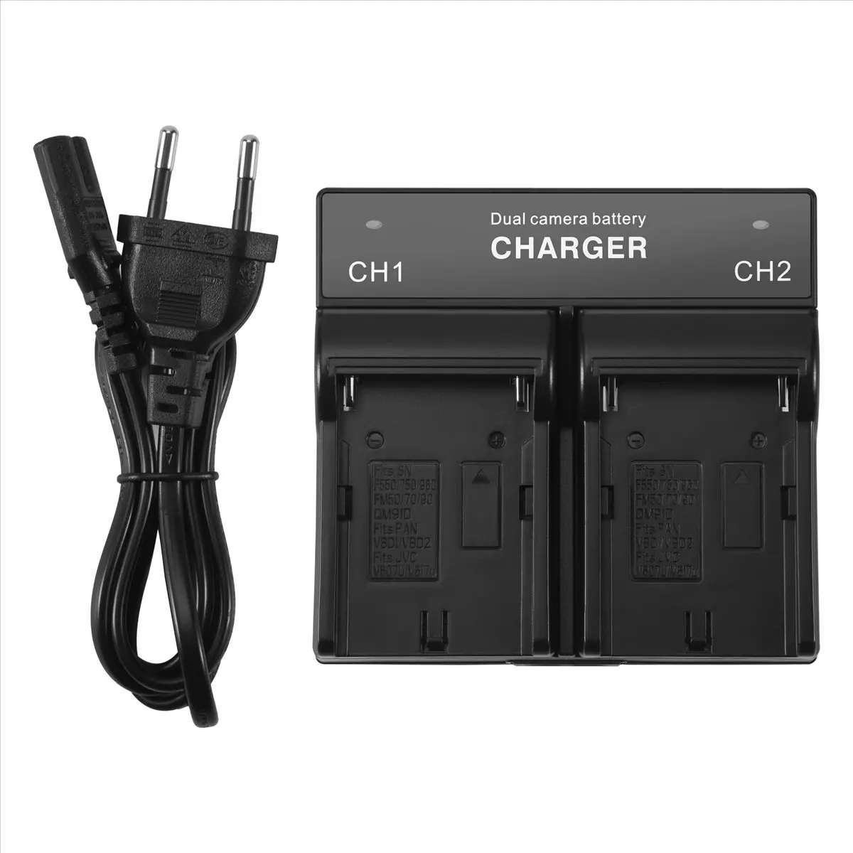 ABAN Dual Channel battery charger for NP - F970 F750 QM91D FM50 FM500H FM55H F960 battery