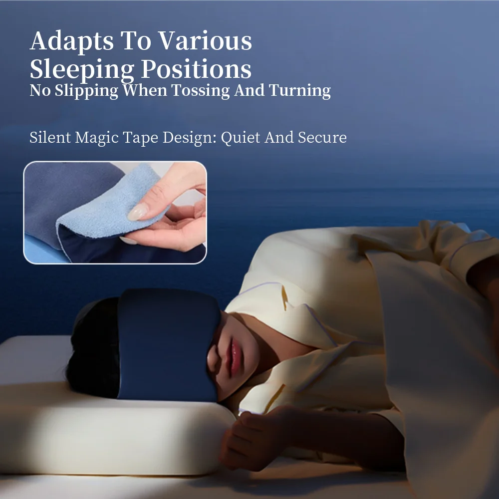 Gravity Sleep Mask Weighted Eye Mask Light Blocking Headband Fatigue Relief Sleeping Aid for Men Women Relaxation Tool Christmas