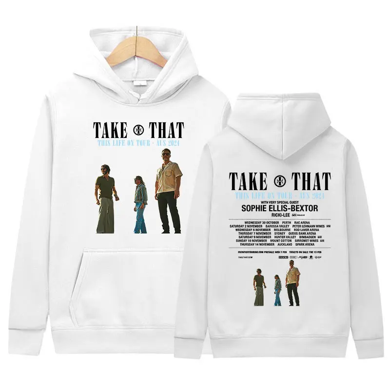 Take That This Life on Tour 2024 New Hoodie Man's Casual Fashion Pullover Sweatshirt Unisex Hip Hop Oversized Hoodies Streetwear