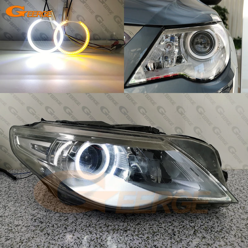 

For Volkswagen VW Passat CC 357 2008 2009 2010 2011 2012 Ultra Bright A/W Switchback DRL Turn Signal LED Angel Eyes Halo Rings