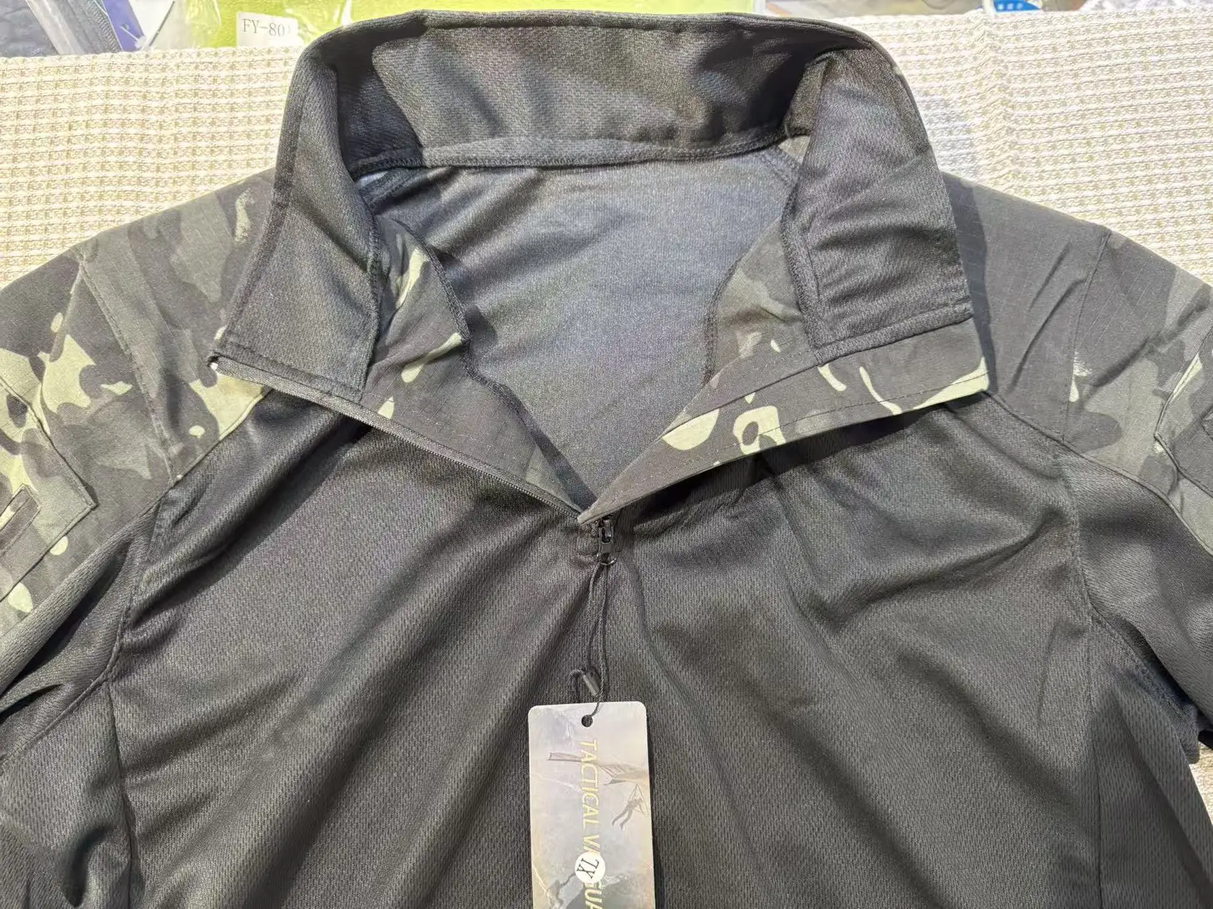 Taktisches Frosch-Shirt für Herren, kurzärmelig, UF, schnell trocknend, feuchtigkeitsableitend, T-Shirt für Outdoor-Militärtraining, Wandern – Detail 6