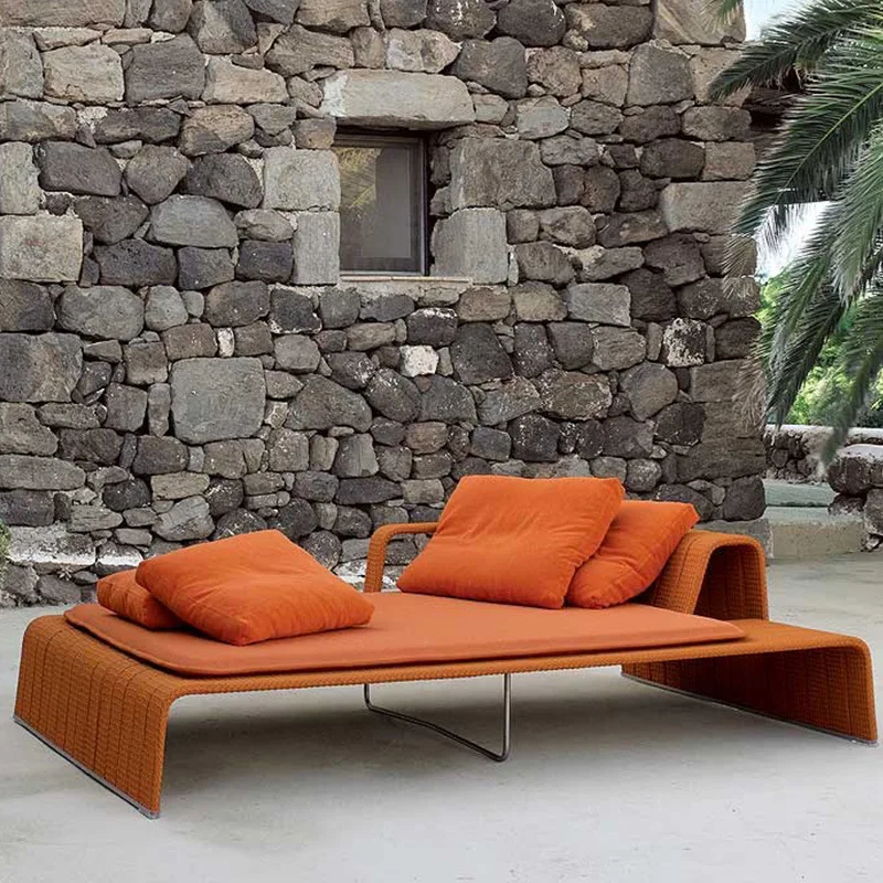 

Sofa courtyard balcony leisure furniture hotel villa garden waterproof sunscreen creative design rattan sofa