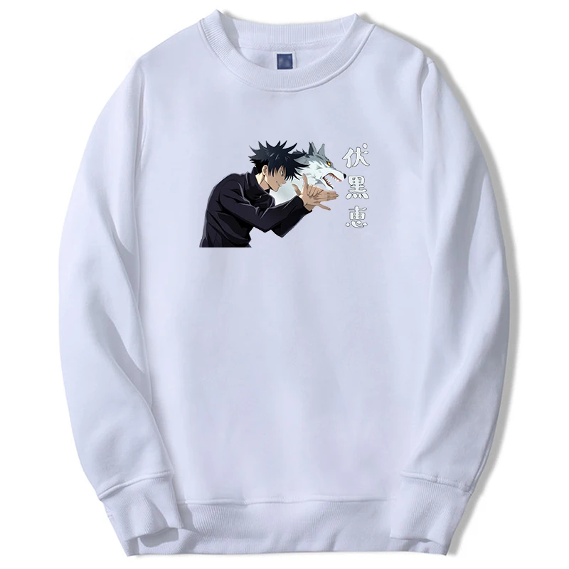 

2024 Hot Anime Japanese Jujutsu Kaisen Sweatshirts Men Women Fushiguro Megumi Graphic Manga Hoodie Crewneck New Loose Streetwear