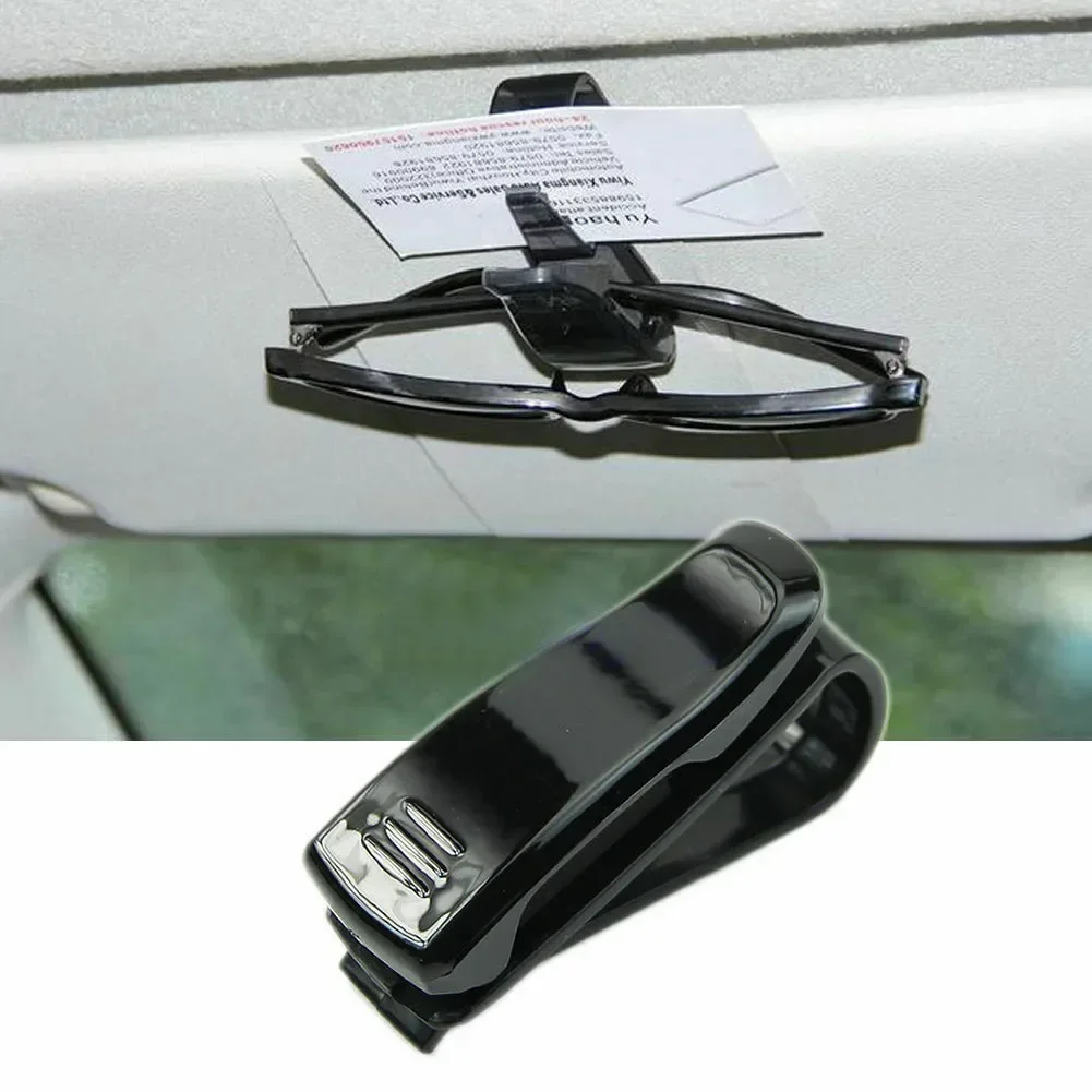 Sun Visor Car Glasses Clip Ticket ABS Parts Plastic Replacement Replaces Storage Accessory Card Holder Glasses Mount