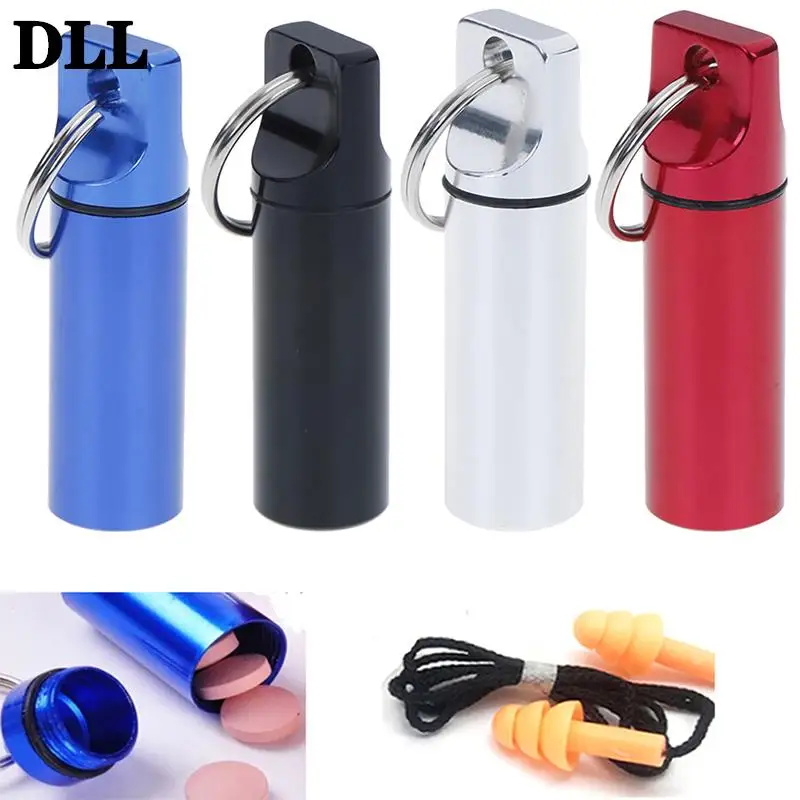 High Quality Aluminum Emergency Seal Pills Box Waterproof Capsule Container Medicine Bottle