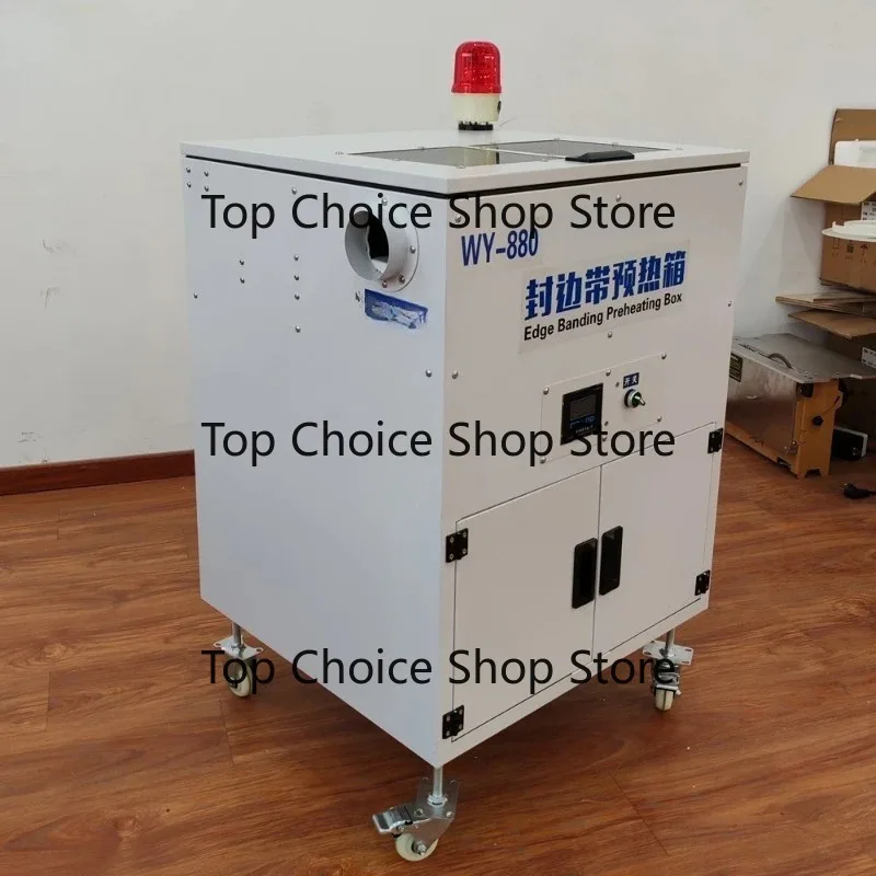 Automatic thermostat edging with heater with core motor assembly