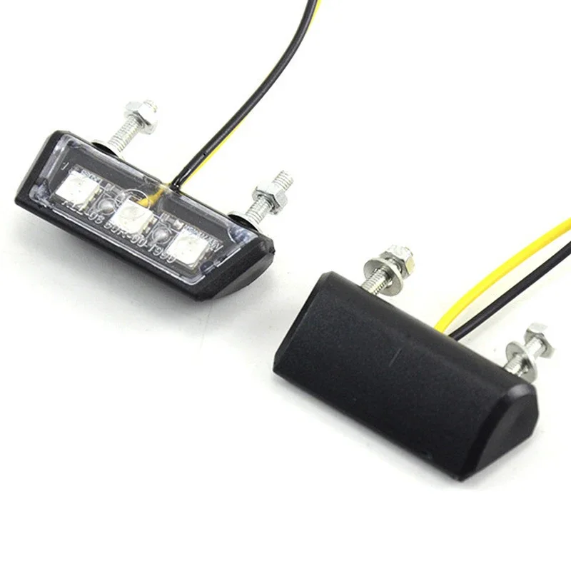 Lumière LED étanche pour planificateur de moto, plaque de planificateur de moto, feu arrière, éclairage arrière, 12V, 1PC