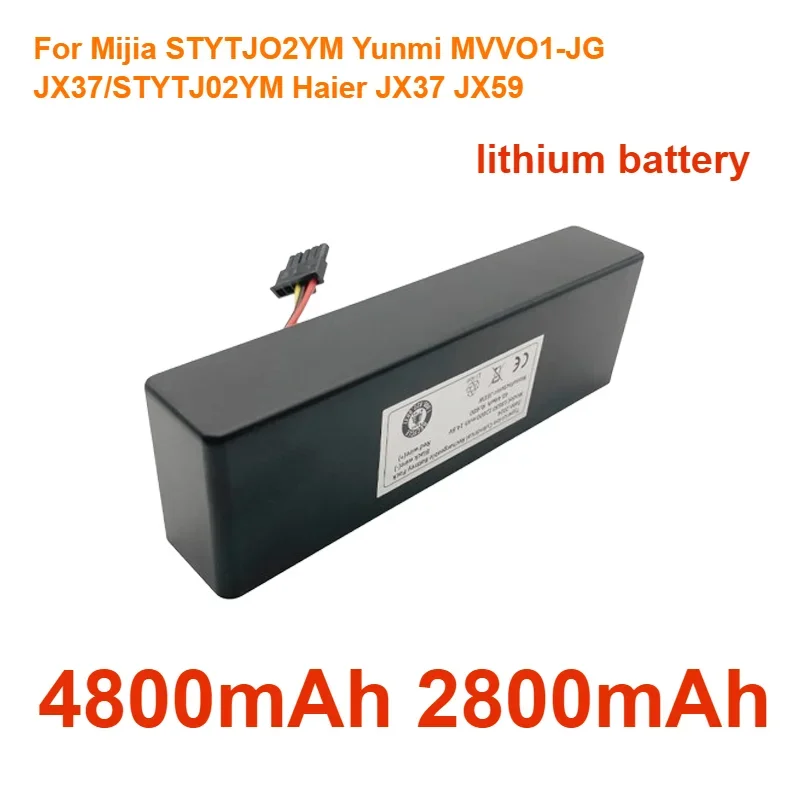 

For Mijia STYTJO2YM Yunmi MVVO1-JG JX37/STYTJ02YM, Haier JX37, JX59 14.8V lithium battery 4800mAh 2800mAh