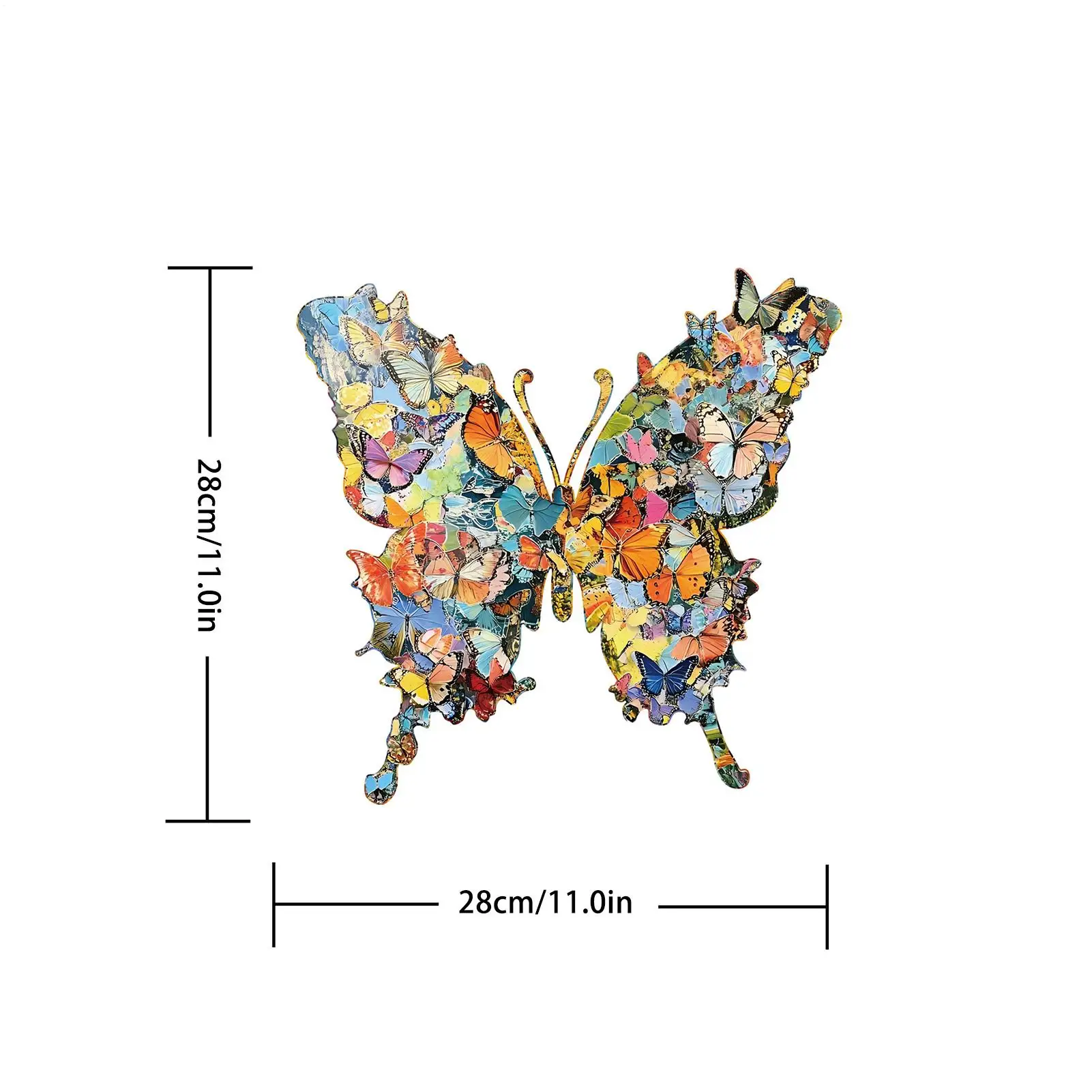 Wooden Puzzle 162 Or 118 Pieces Butterfly Shaped Game Puzzle Interactive Wooden Jigsaw For Hobby Party Gathering Learning Home