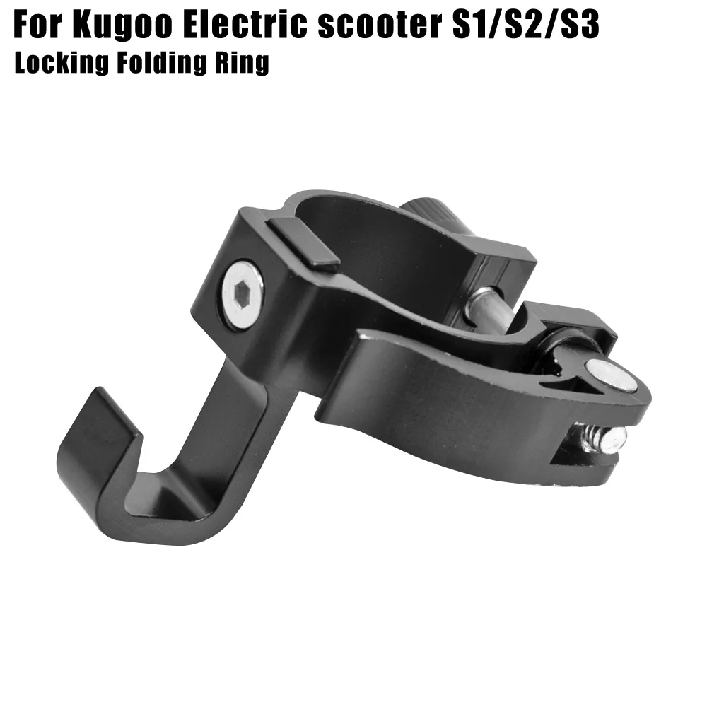 Front Hook Aluminium Alloy Lock Buckle Folding Ring For Kugoo S1/S2/S3 8 Inch Electric Scooter Storage Hook Hanging Bags