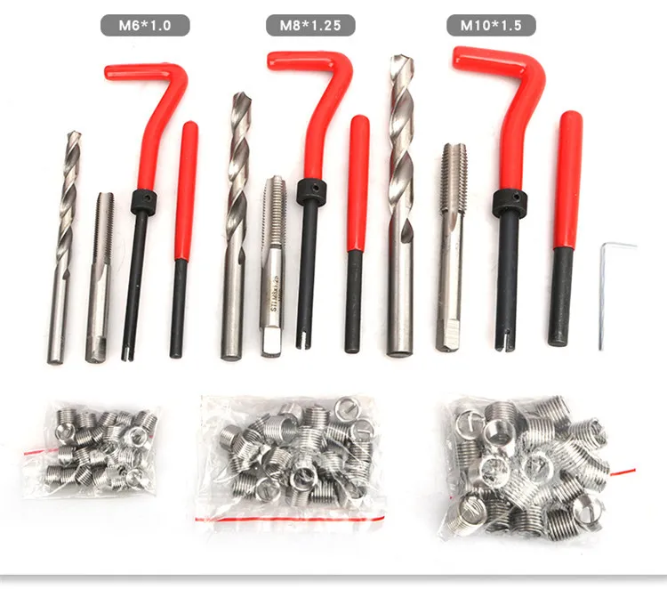 88pc car screw thread repair screw thread tap repair repair spark plug thread tap tool tapping device