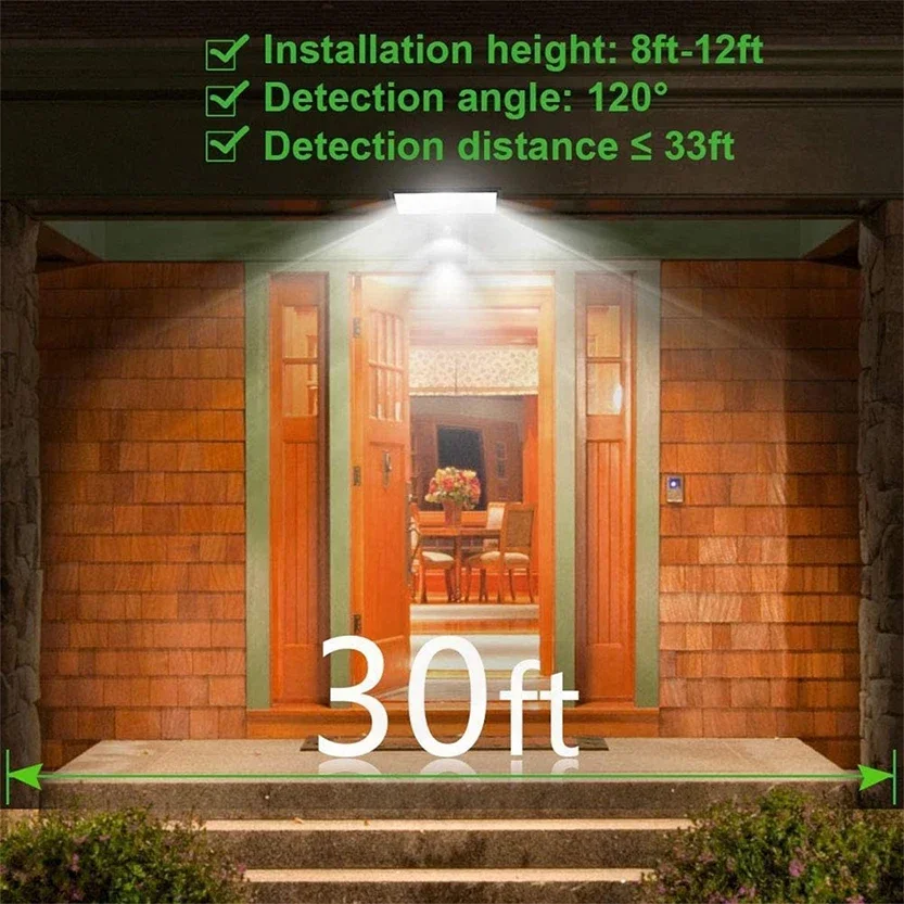 Newest Super Bright Solar Street Lights Outdoor Human Motion Sensor Waterproof 3 Modes Induction Wall Lamp for Yard Garden Light