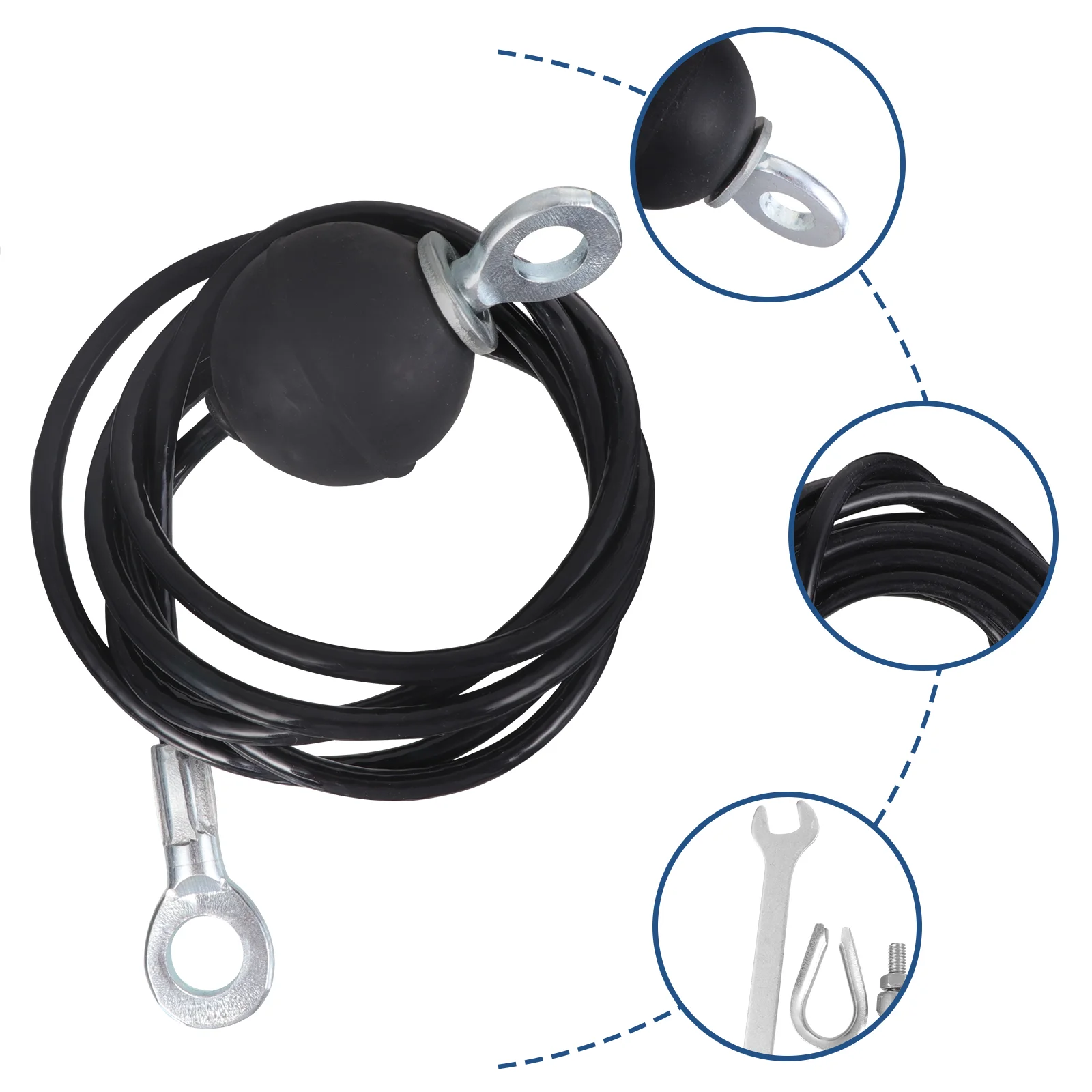 

Treadmill for Home Fitness Wire Rope Adjustable Equipment Steel Gym Pulley Accessories Cable