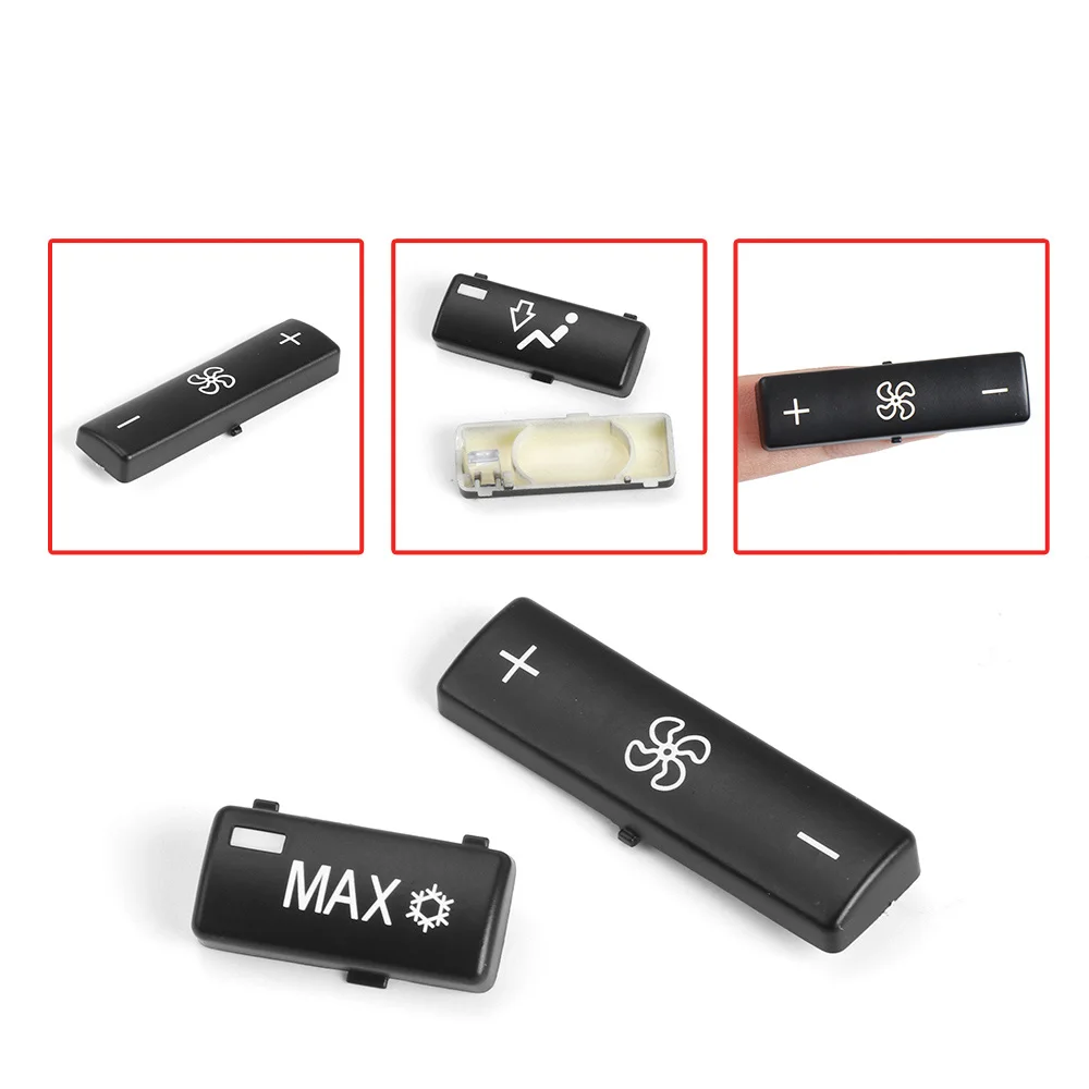 Car Dashboard Climate Control Air Conditioning Switch Button Covers Button Keys For 1995-2002 BMW 5 Series E39 1996-2006 X5 E53 - view 5