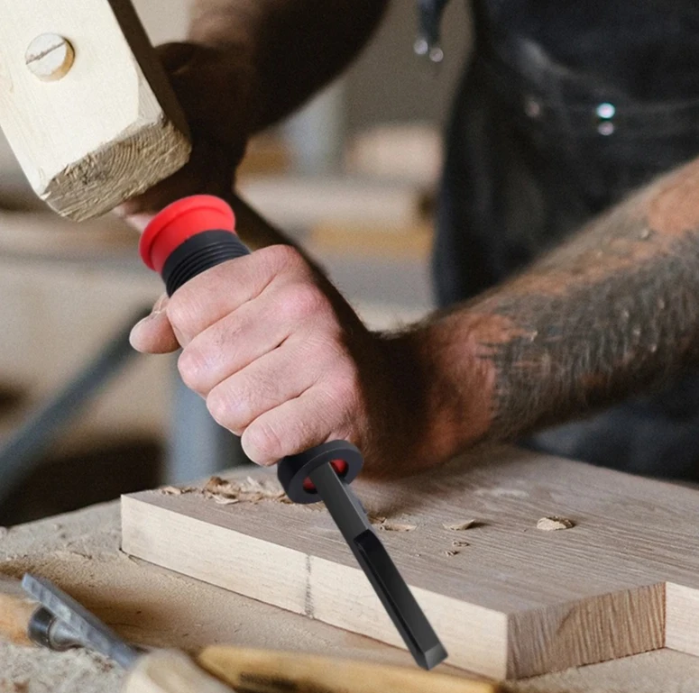 with Thick Metal Strike Cap and TPR Handle Hinge Mortise Door Installation Tool Corner Chisel CR-V 90° Right Angle Cutting Edge