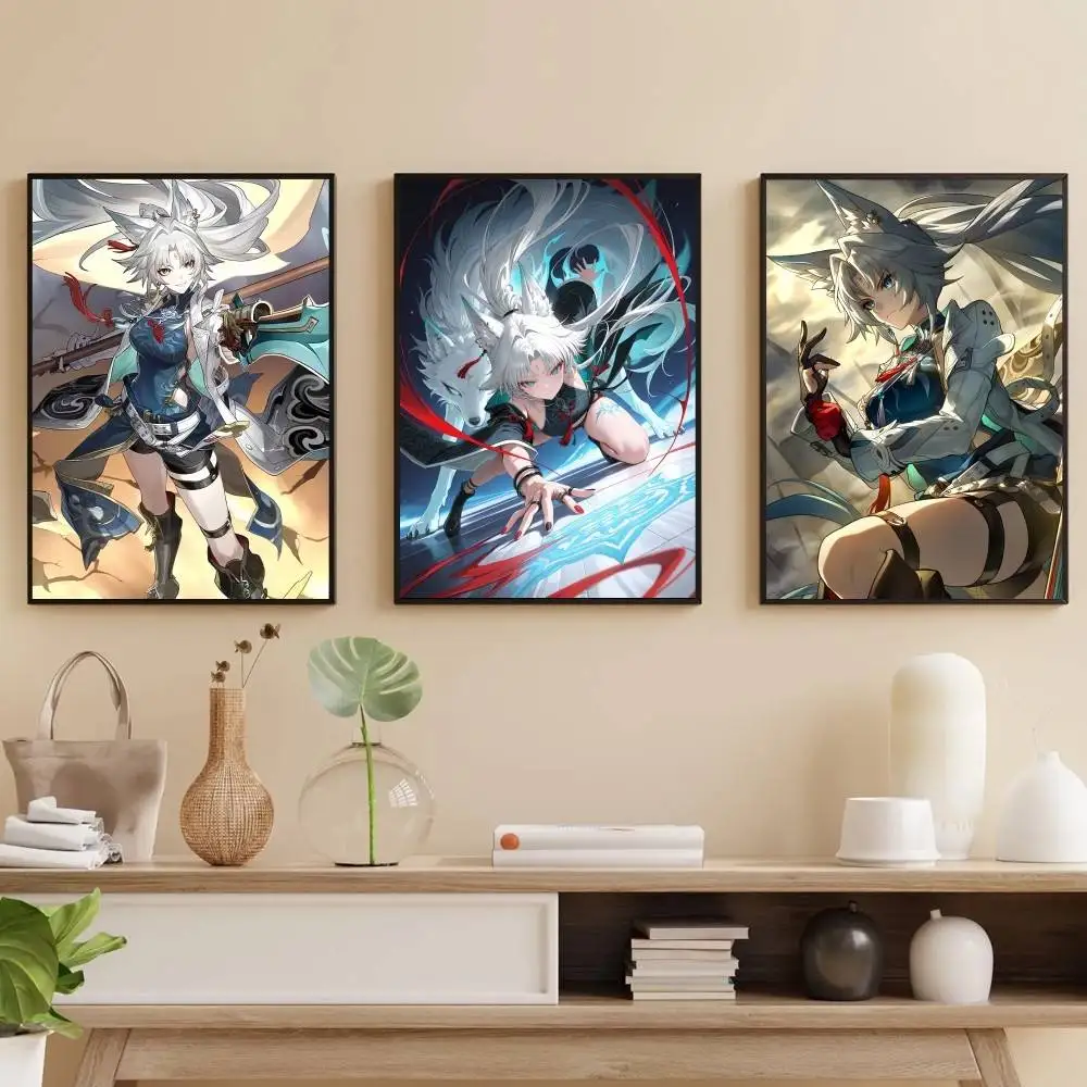 

Honkai Star Rail feixiao Poster Self-adhesive Art Waterproof Paper Sticker Coffee House Bar Room