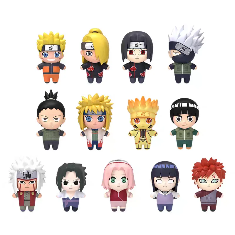 ‌ JANDOOM Naruto Uzumaki Naruto Hyūga Hinata Uchiha Sasuke Haruno Sakura Anime-Figur Reiskorn-Puppe Überraschungsbox Spielzeug Geburtstagsgeschenk