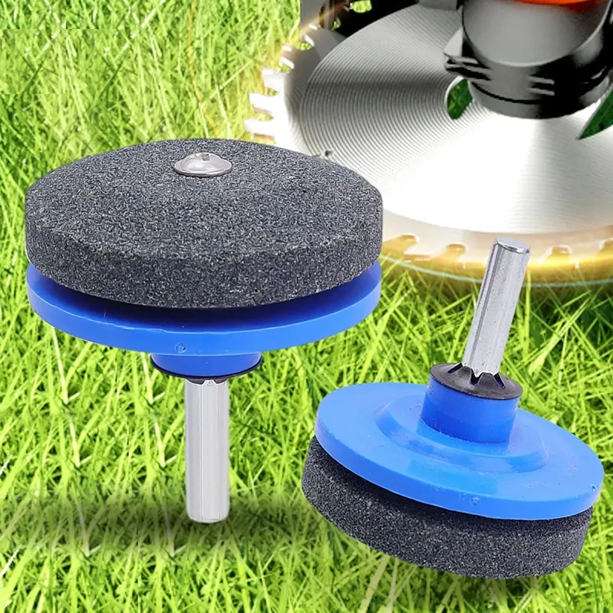 5Pcs Sharpening Stone Lawn Mower Sharpener Blade Tool For Sharpening Knives Metal Grinding Polishing Electric Drill Refitting