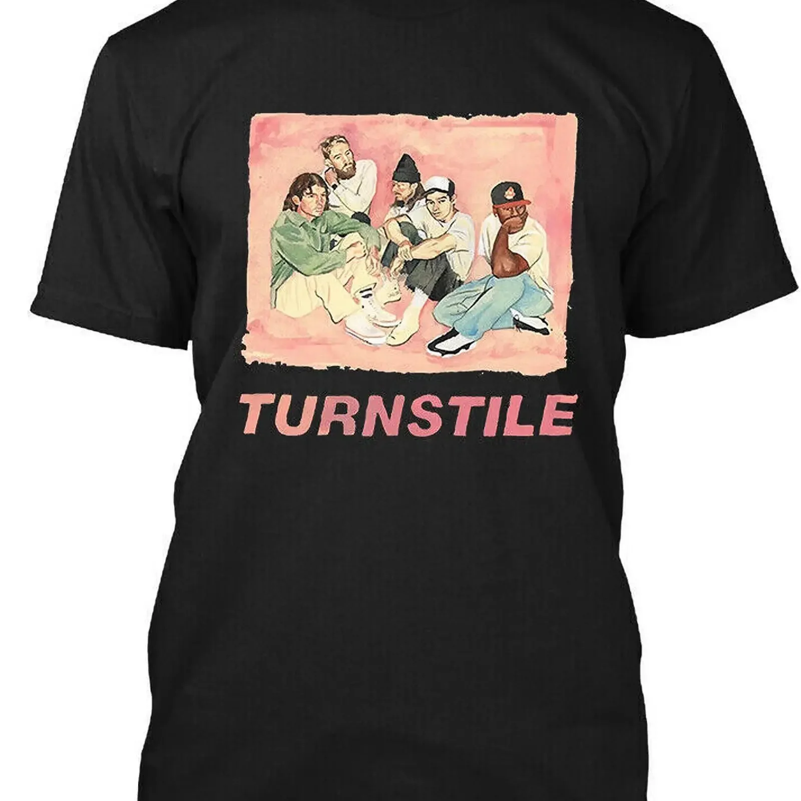 NWT Turnstile Love Connection American Hardcore Punk T Shirt S 4XL Black vintage Washed Comfortable Slightly Stylish Unisex