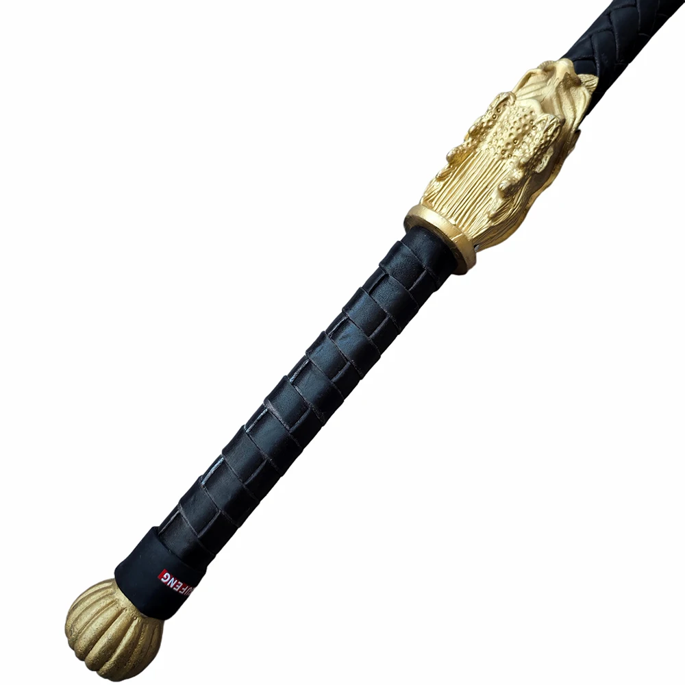 Martial Art Kung Fu Whip Wushu Whip Genuine Leather Cowhide Fitness Whips Shepherd Sounded Whip Copper Handle Kun Master