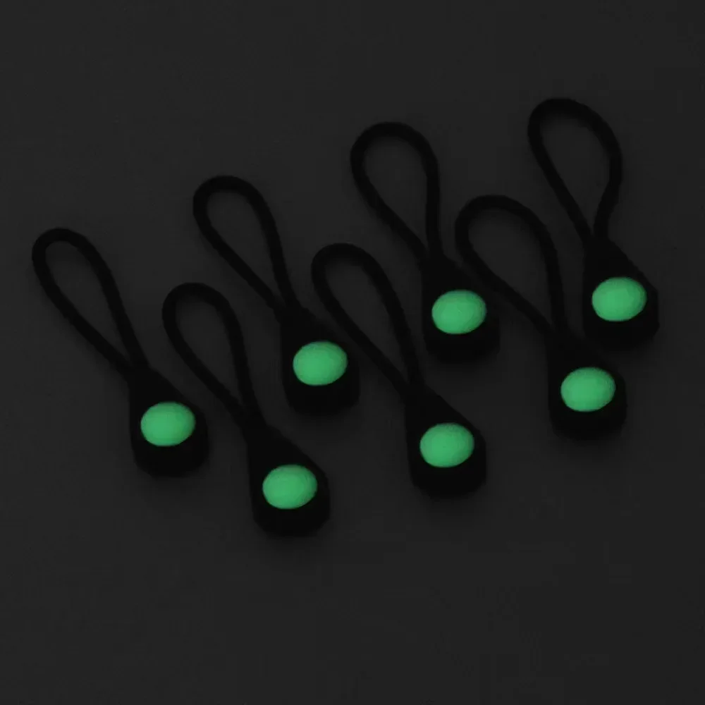 5pcs Luminous Zipper Pullers Backpack Clothes Useful Zipper Extension Tool Schoolbag Zipper Accessories