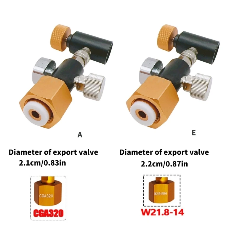 Adaptateur de réservoir de CO2 externe en aluminium, accessoires de fabricant de sodas, réservoir de CO2 externe, adaptateur de tuyau de recharge pour la maison
