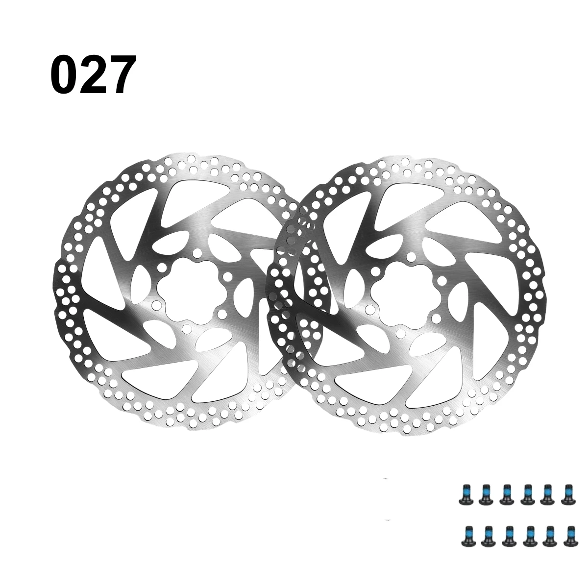 160 mm Fahrrad-Scheibenbremsscheibe mit 6 Schrauben (2 Stück), Edelstahl-Fahrradrotoren, passend für MTB, Rennrad und die meisten Fahrräder – Detail 1