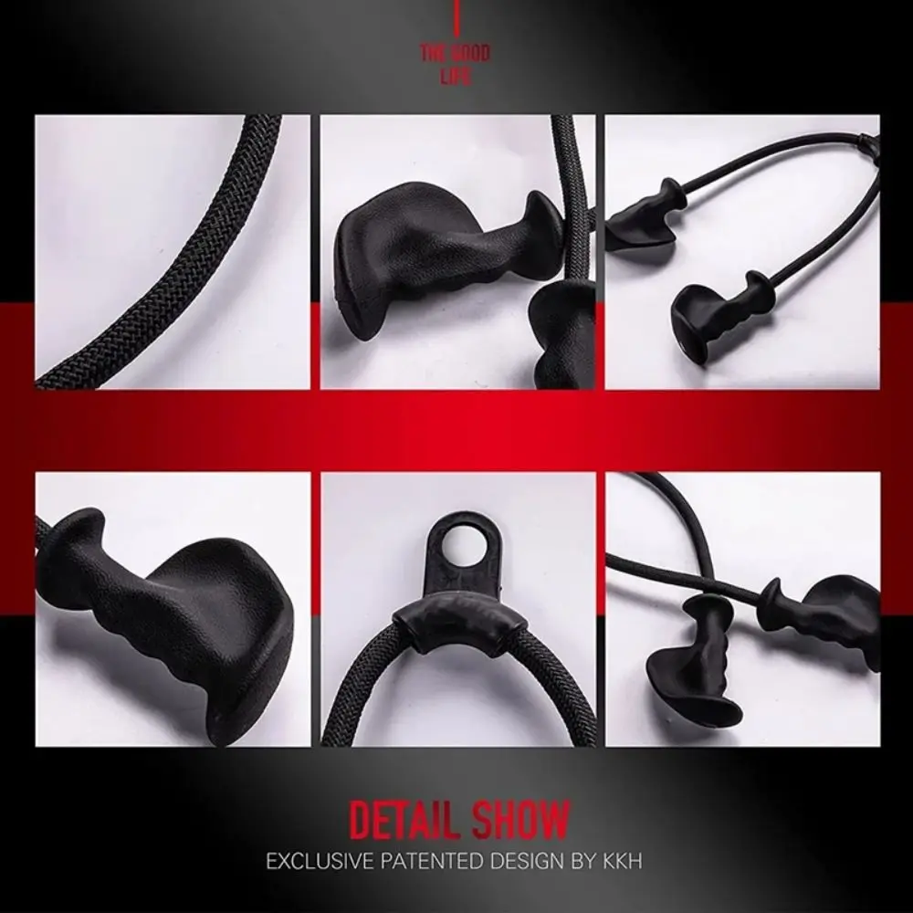 

Эргономичная изолирующая веревка для фитнеса, тренировка 360° ° Портальная тяговая веревка, резиновая ручка, противоскользящее оборудование для спортзала, тянущая веревка для фитнеса