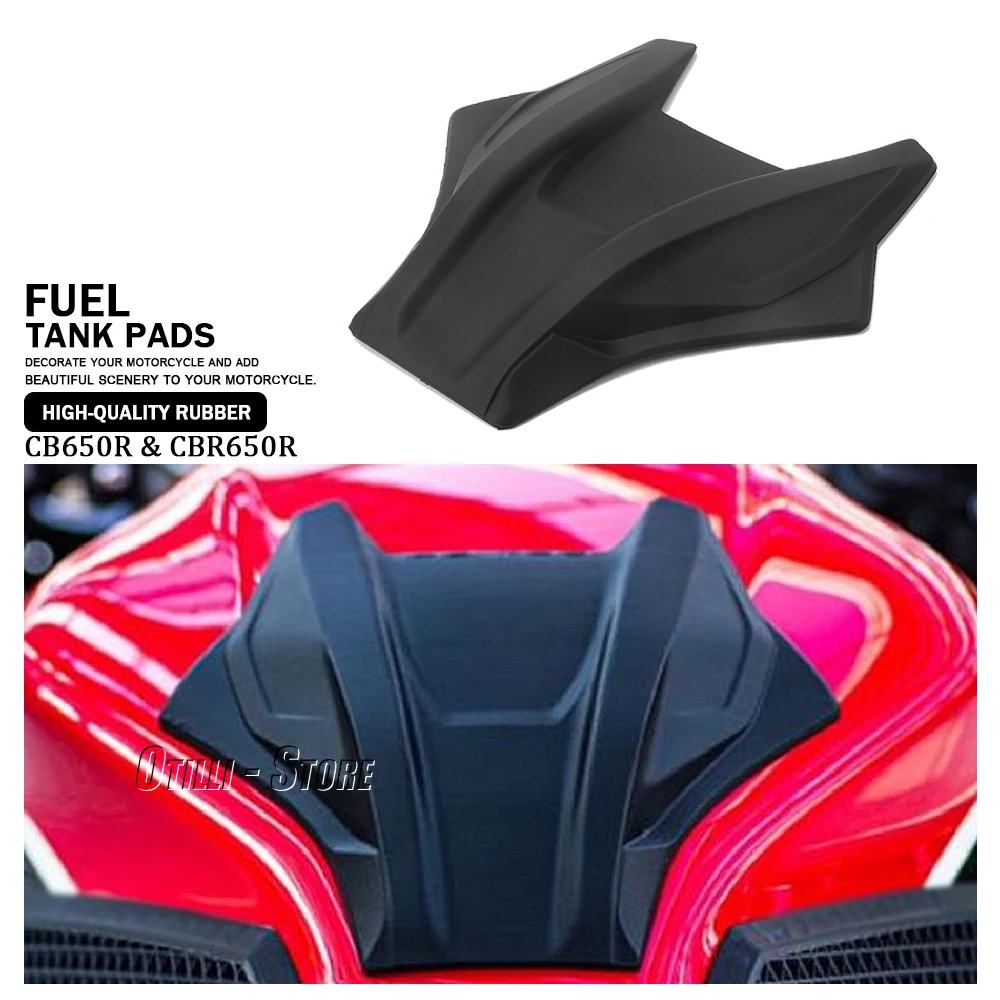 

New Motorcycle Accessories Black Fuel Tank Pads Middle Stickers Protector Decal For HONDA CBR650R CBR 650R CB650R CB 650 R