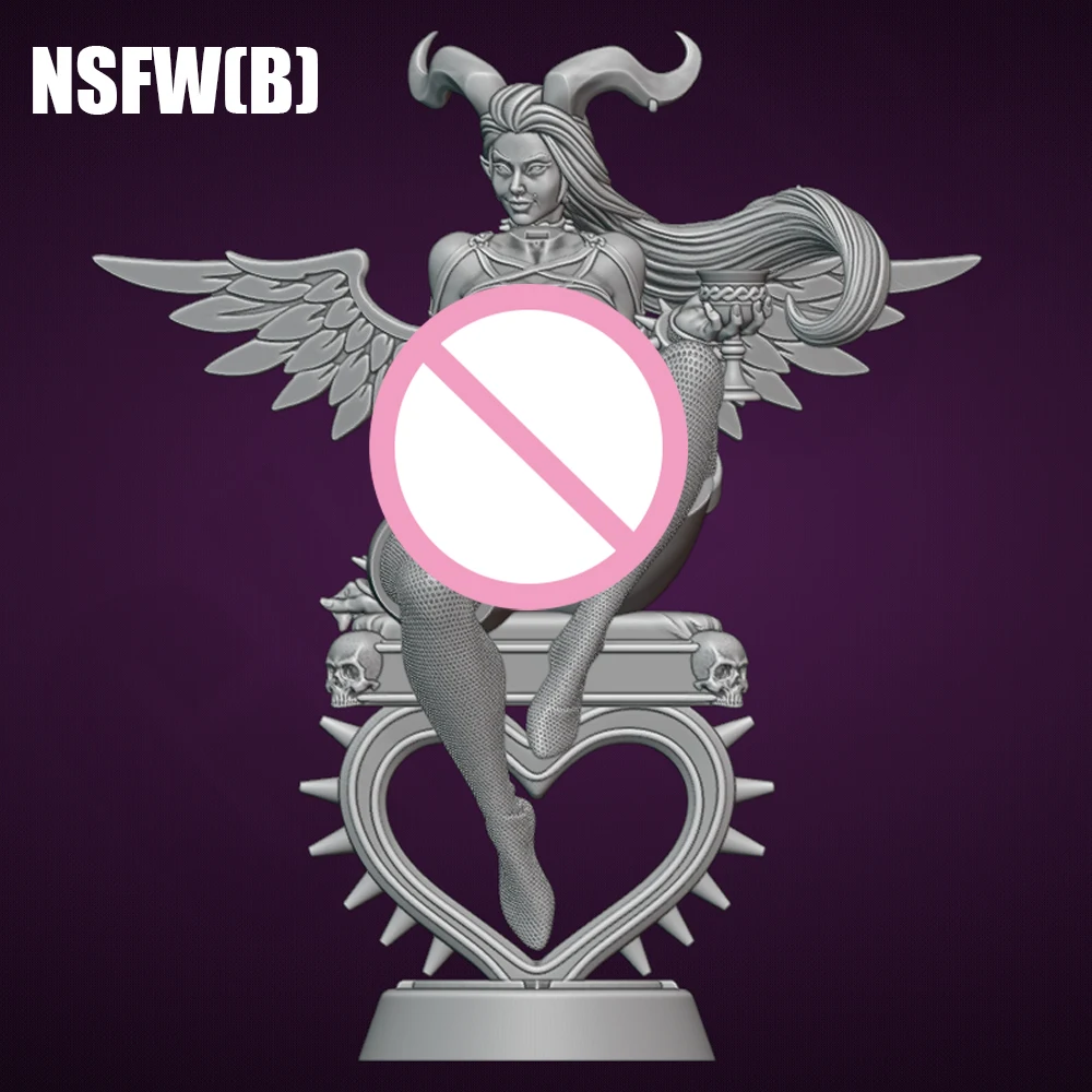 1:24 Belle Sexy Succubus NSFW 3d Print Resin Toy Kit Gk Unpainted Figurine WaiFu Diy Unassembled Statue Figures Model Toy