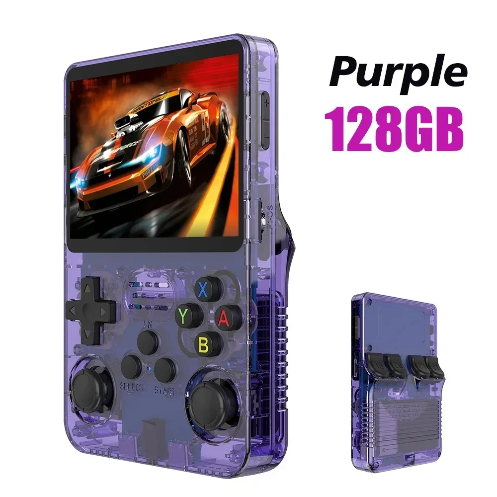 Open Source R 36S Retro Handheld Video Game Console Linux Systeem 3.5 Inch Ips Scherm Draagbare Zakvideo Speler 64Gb 128G Games