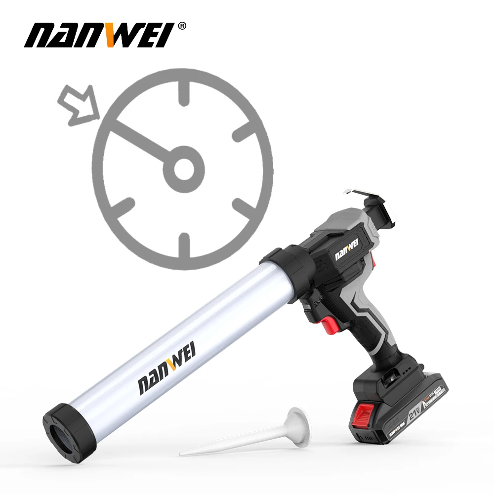 Nanwei Electric Glue Gun Glass Glue Structure Glue Gun Household Wireless Lithium Battery Glue Gun Door and Window Soft and Hard