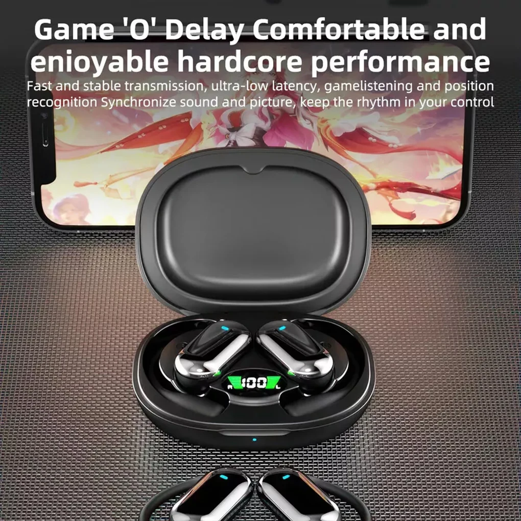 Auriculares inalámbricos Bluetooth Ows, auriculares inalámbricos ABS con conexión estable, auriculares Bluetooth con efecto inmersivo y ruido