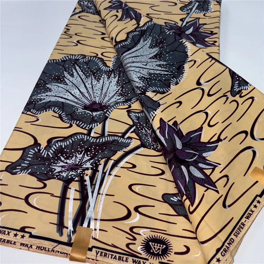 Nieuwe 100% Katoen Afrikaanse Gouden Wax Stof Wax Grand Hoge Kwaliteit Stof Ankara Print Stof Voor DIY Maken Naaien Kleding 15A86