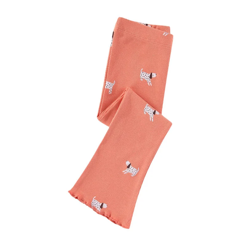 

Jumping Meters Girls Floral Print Flare Pants Full Length Dogs Pattern Kids Pencil Trousers Autumn Fashion Collection