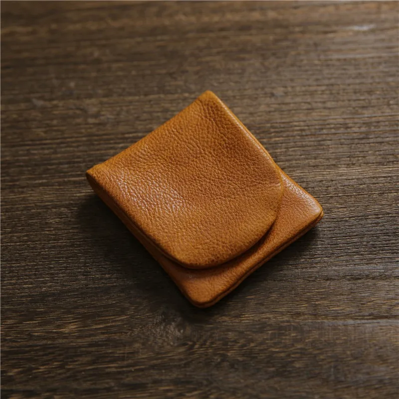 Zency Genuine Leather Long Wallet Vintage Cowhide Leather Bags Coin Bag Unisex Purse