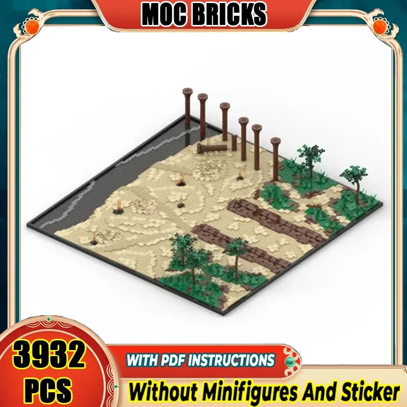

Звездный фильм Moc, строительные блоки, модель морского пляжа, технология, знаменитые сцены, кирпичи, сделай сам, сборка, строительная игрушка, подарок на праздник