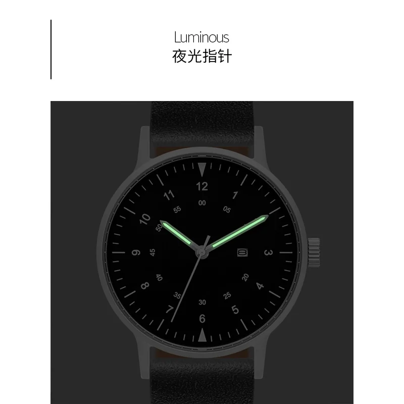 Quartz Watch with Miyota Quartz Movement from Japan Ultra Thin Series with 36mm and 40mm Diameter 7.2mm and 8mm Thickness