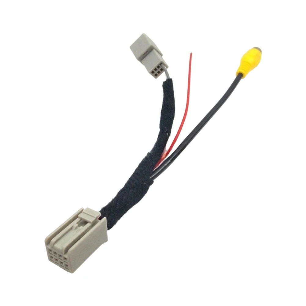 Black Rear View Camera Cable Backup Camera Harness High Strength Material Direct Replacement Part Abs Plastic Construction