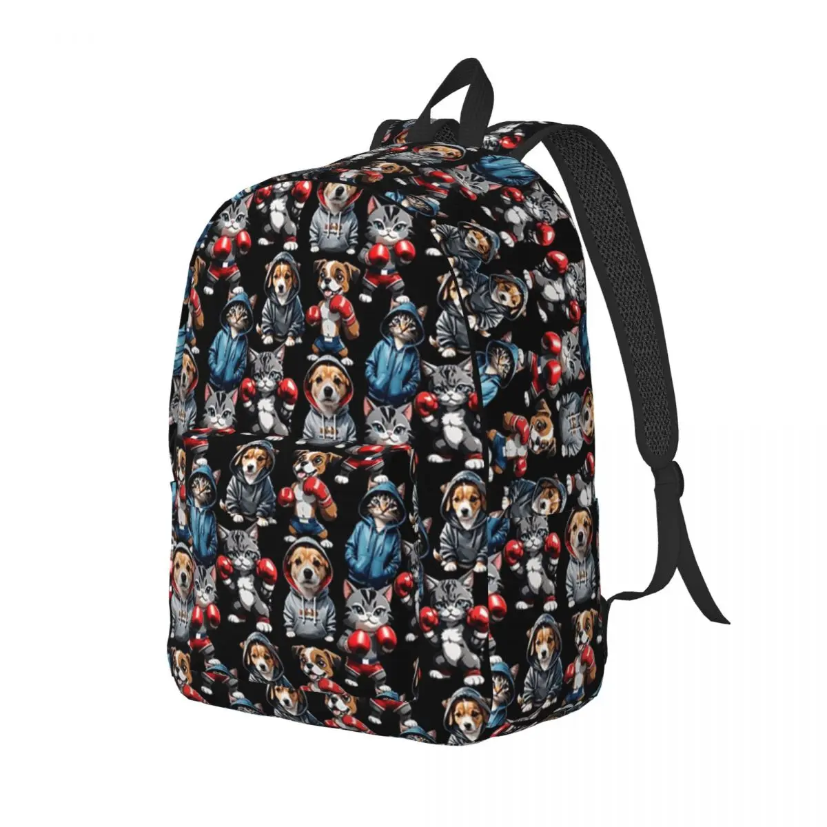 

Cats And Dogs Student Backpack School Bag Hiking Travel Daypack for Boys Girls Fashion Bookbag Shoulder Bags