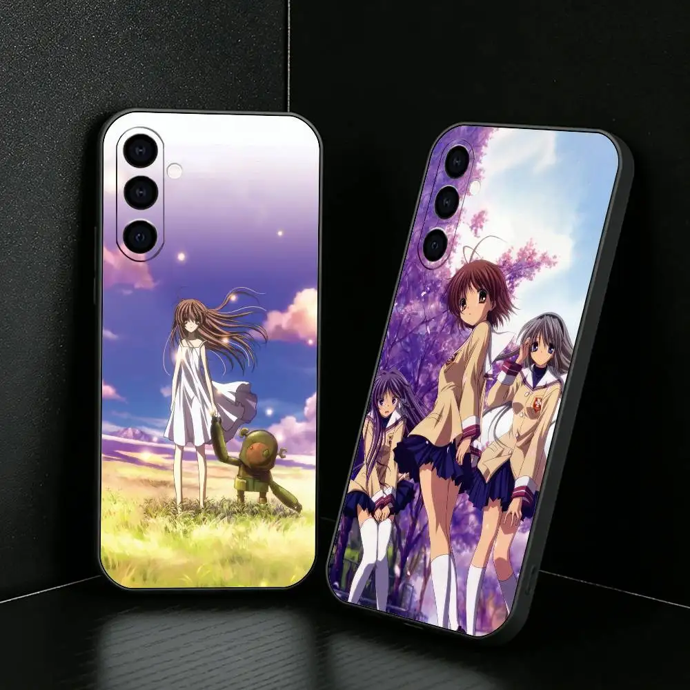 Sad Anime C-Clannad After S-Story Phone Case For Samsung Galaxy A73,A72,A71,A70,A52,A51 Others Soft Black Cover