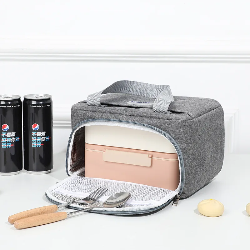 Insulated Lunch Box Men Women Travel Portable Camping Picnic Bag Cold Food Cooler Thermal Bag Kids Insulated Case With Strap 1