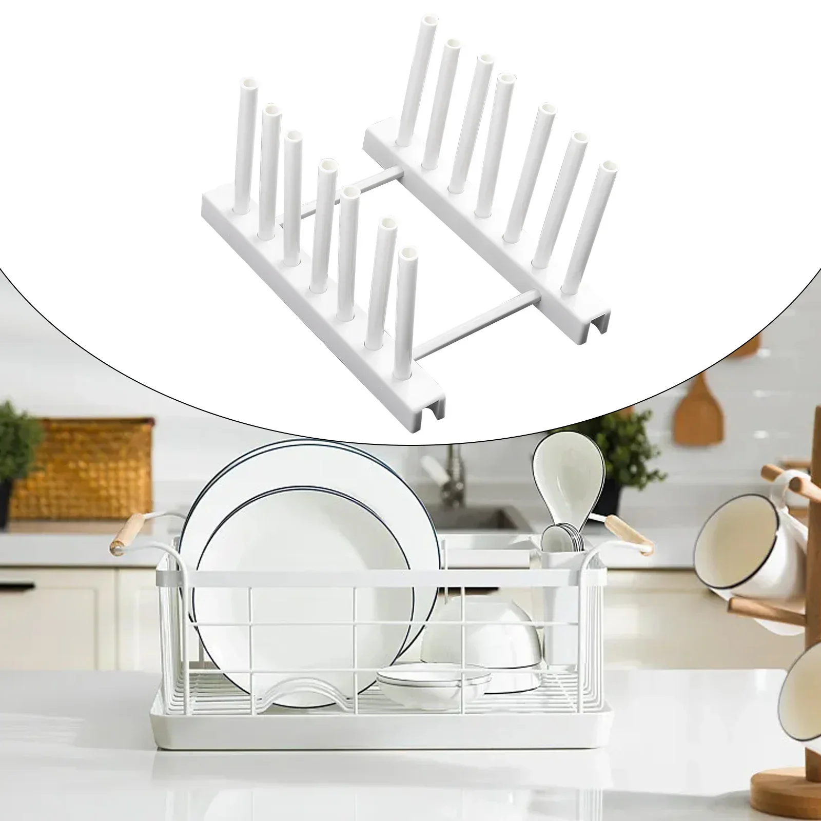 1Pc Detachable Dish Drainer Rack Kitchen Utensils Plates Holder Drying Organizer Bowl Storage Rack Household Accessories