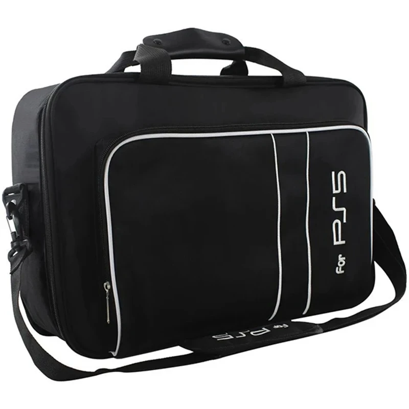 Imagem -02 - Estojo Portátil para Ps5 Game Console Host Bolsa de Ombro Ajustável Playstation Acessórios Controlador Bolsa