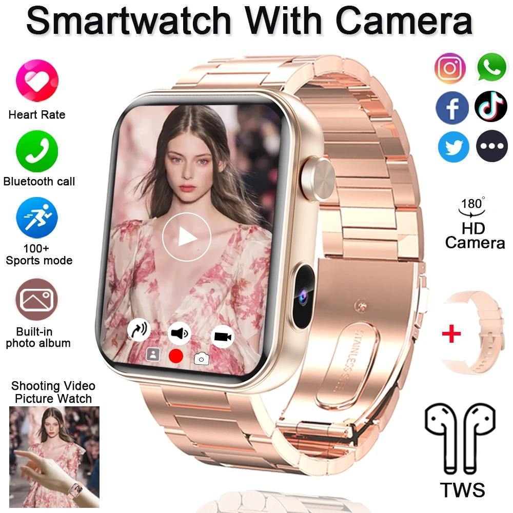 Smart Watch with Camera and Bluetooth Calling Features