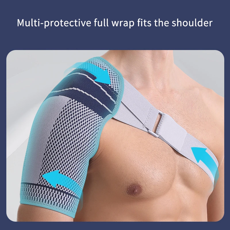 1 قطعة دعم هدفين ل الممزق الكفة الدوارة قابل للتعديل الكتف دعم وسادة حزام BandStrap التفاف ضغط الأكمام الخلفية هدفين الحرس