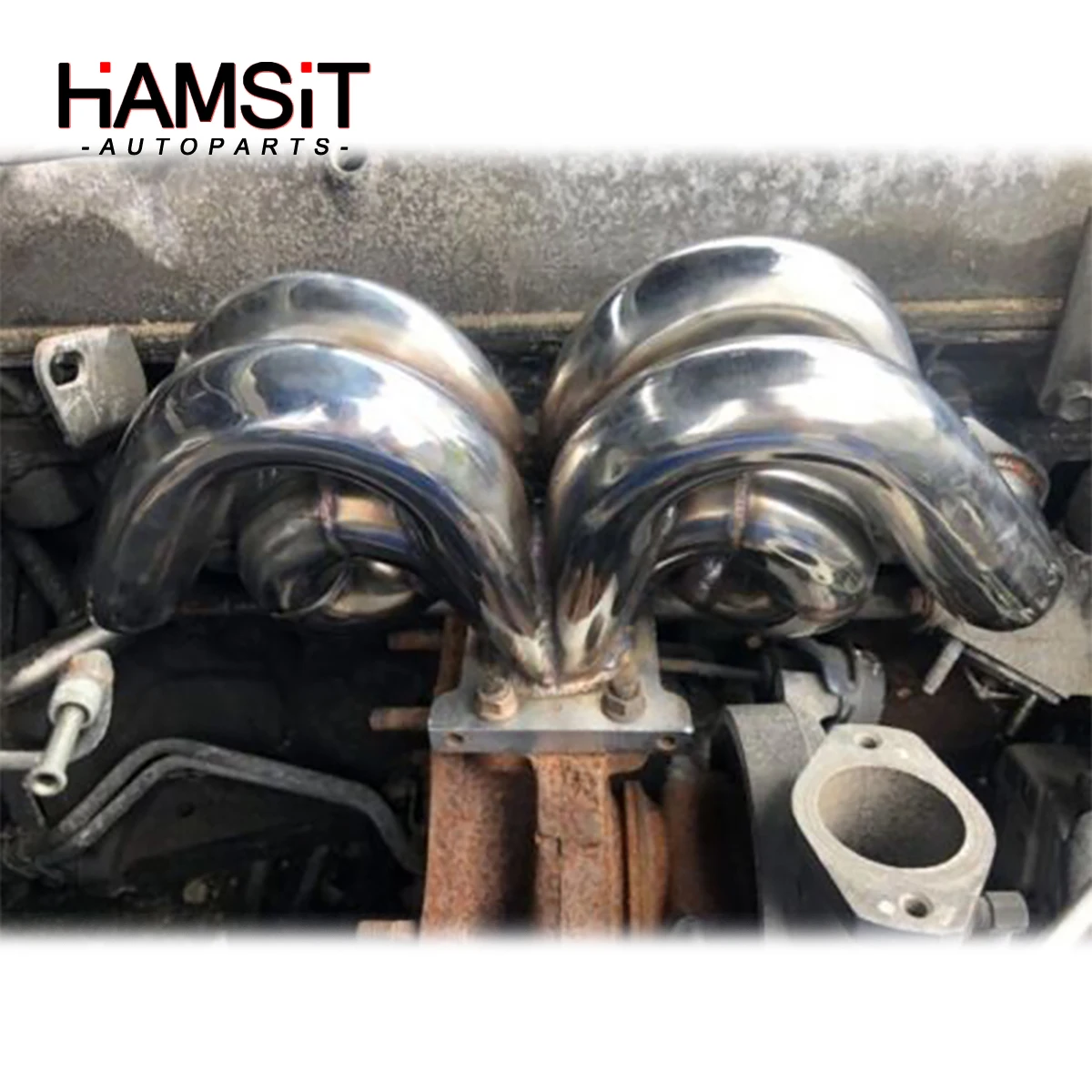 Hamsit Stainless Steel Exhaust Manifold For TOYOTA Mark II Chaser Soarer JZX100 JZZ30 1JZ-GTE vvt-i